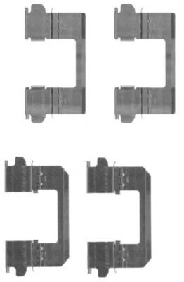 HELLA PAGID 8dz355203771 -  Комплектующие, колодки дискового тормоза